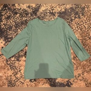 Blue 3/4 Sleeve Top